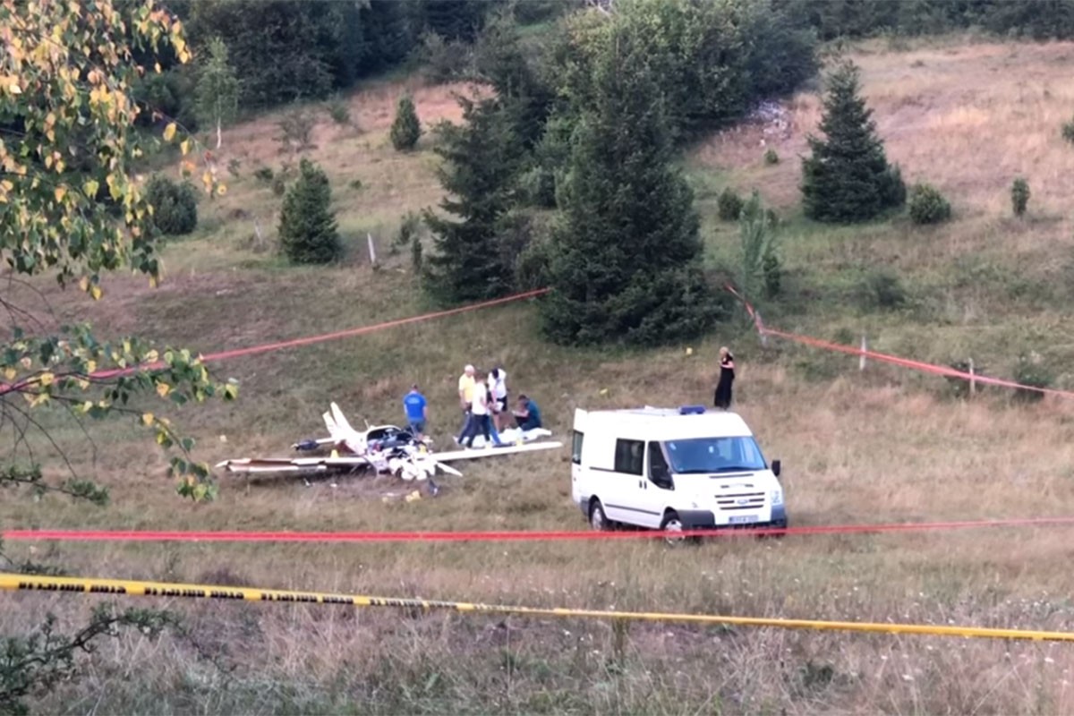 Pogledajte snimak sa mjesta pada letjelice kod Sarajeva