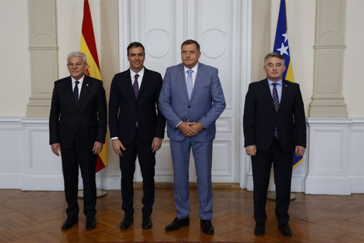 Sančez razgovarao sa članovima Predsjedništva: Podrška BiH na njenom putu ka EU