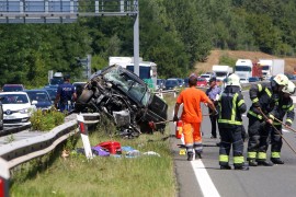 Težak sudar auta iz Srbije, Slovenije i Slovačke, jedna osoba poginula