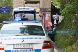 U sudaru u Karanovcu jedna osoba povrijeđena, saobraćaj normalizovan
