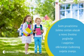 Bosnalijek uručio prigodne poklone prvačićima, roditelji dobili ...