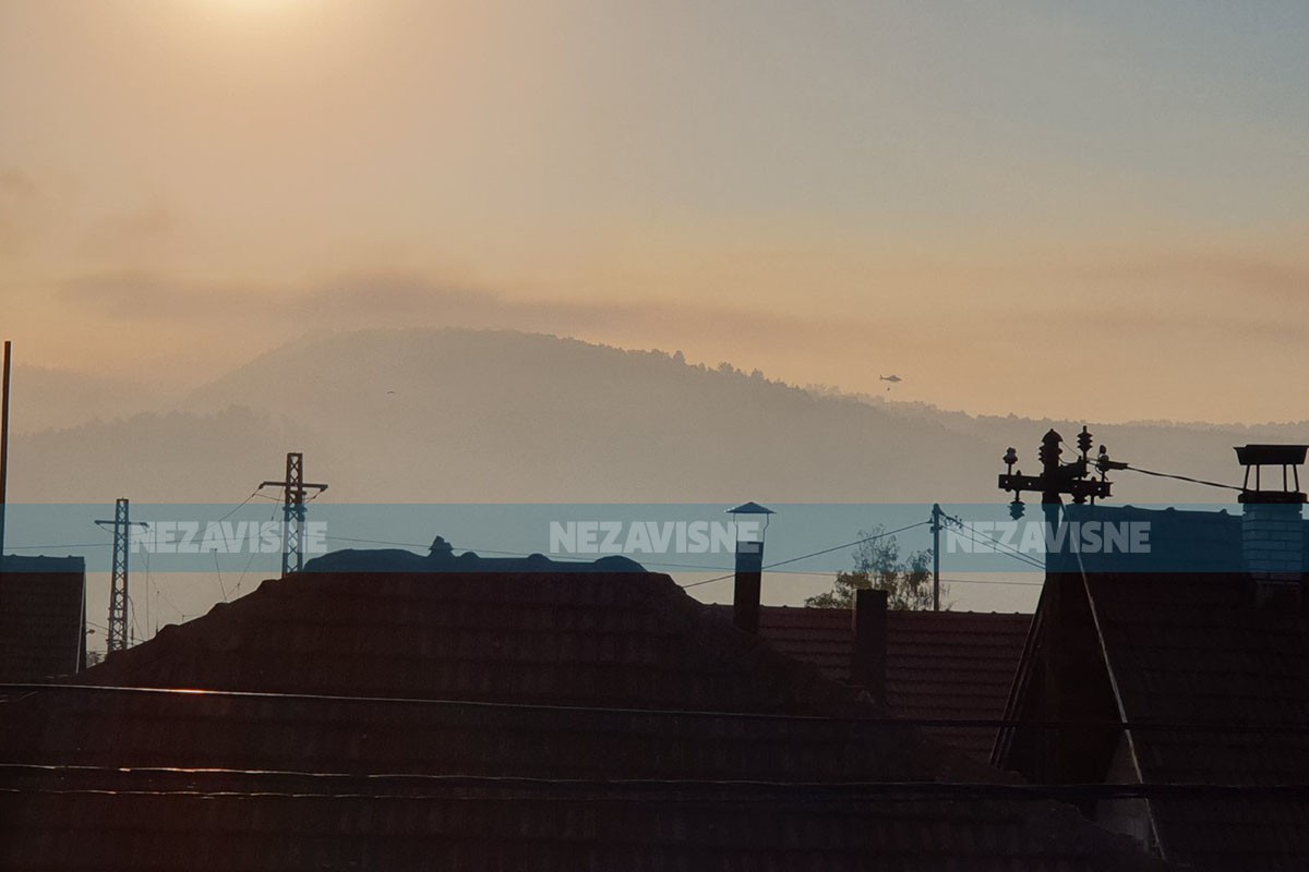 Helikopterski servis RS ponovo gasi požar iznad Vrbanje