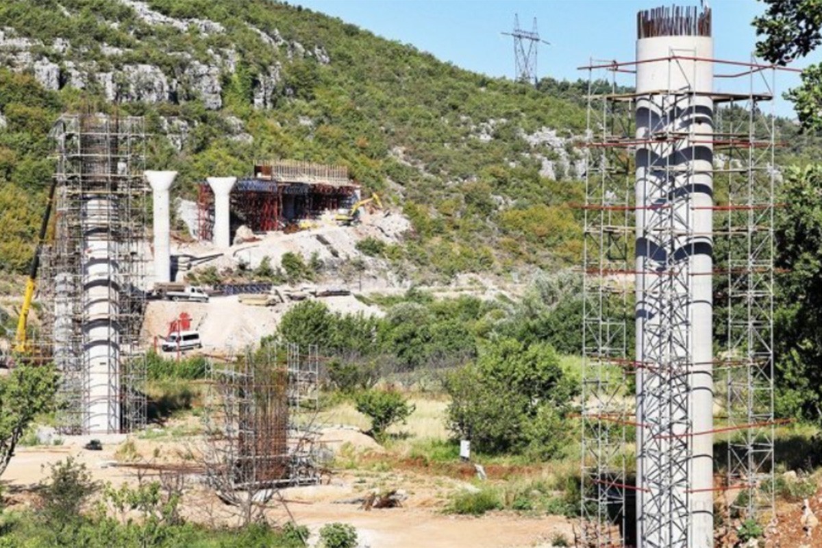 Intenzivno napreduje gradnja mosta na Trebišnjici