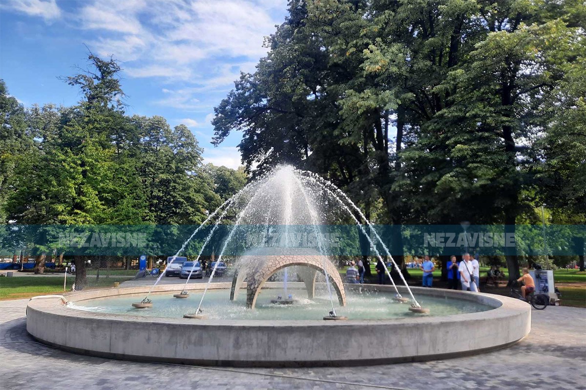 Stara banjalučka fontana opet u punom sjaju