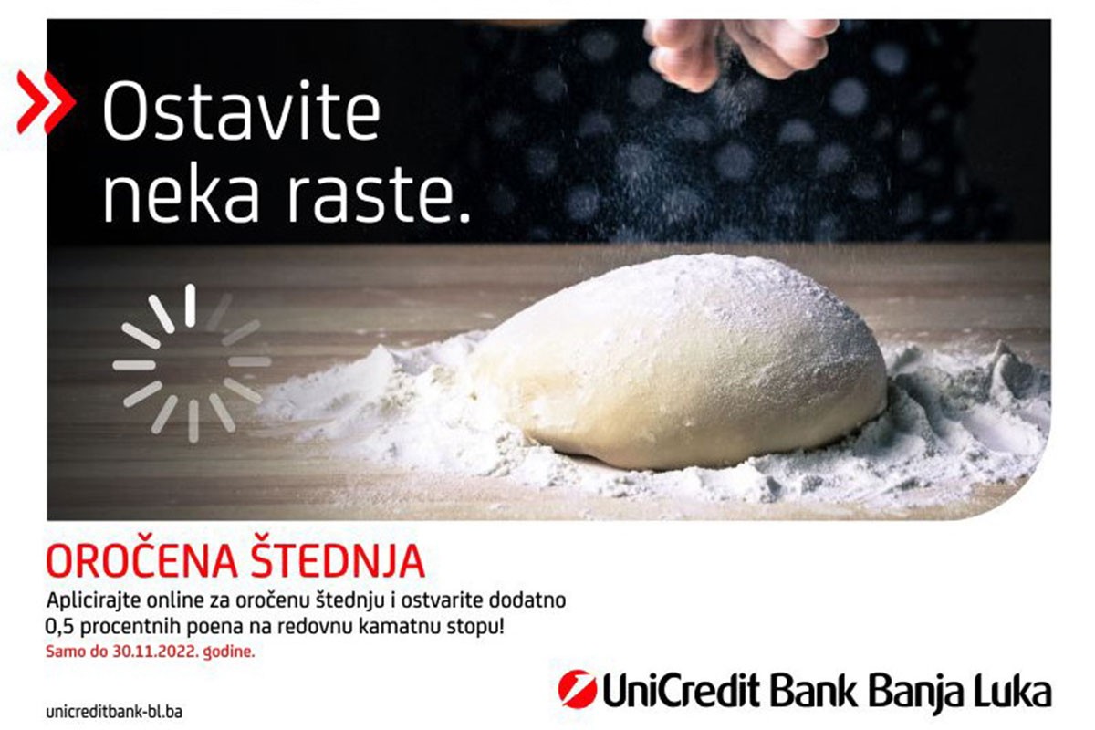 Aplicirajte online za oročenu štednju u UniCredit Bank Banjaluka i ostavite neka raste