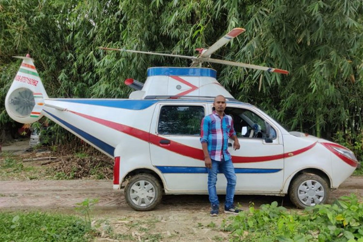 Pretvorio automobil u helikopter, iznajmljuje ga za svadbe