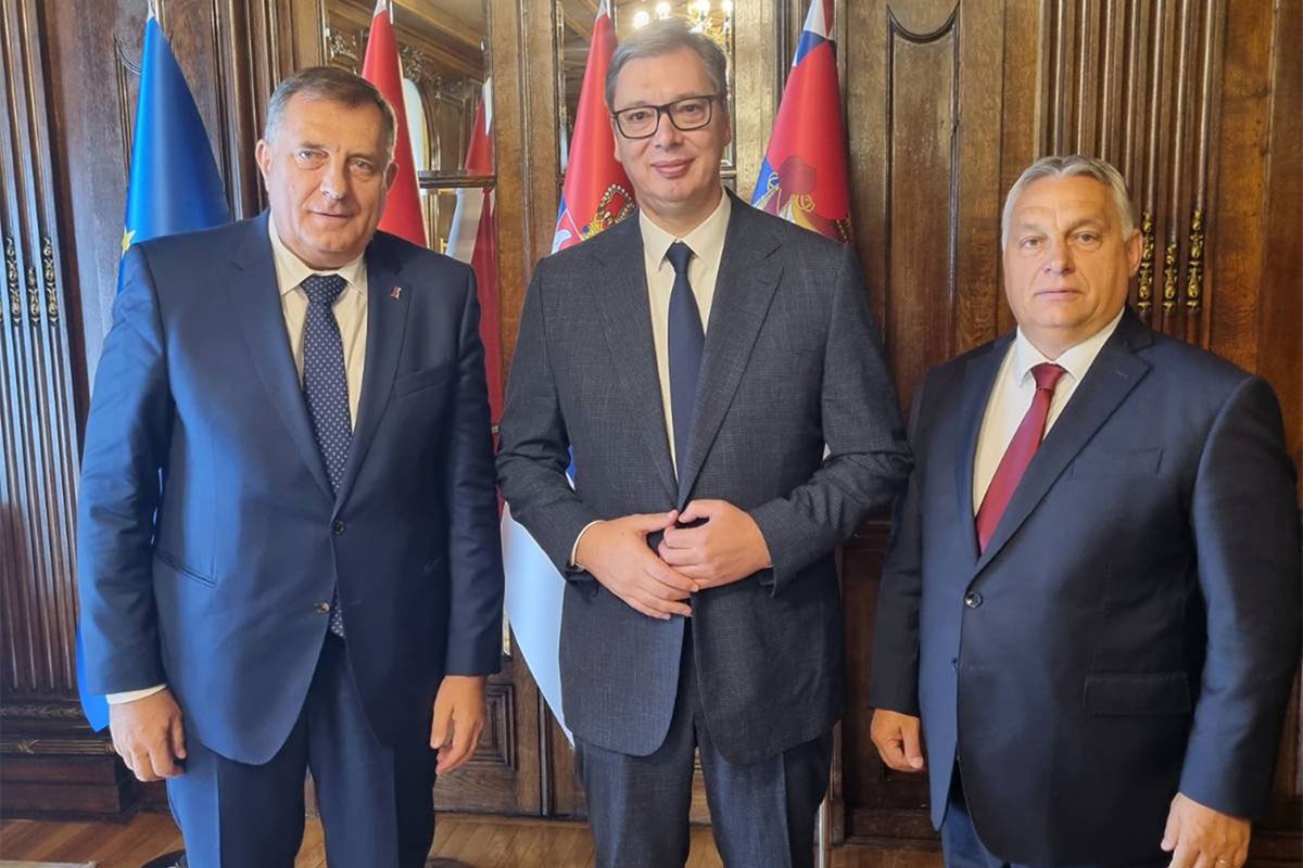 Dodik se sastao sa Orbanom i Vučićem