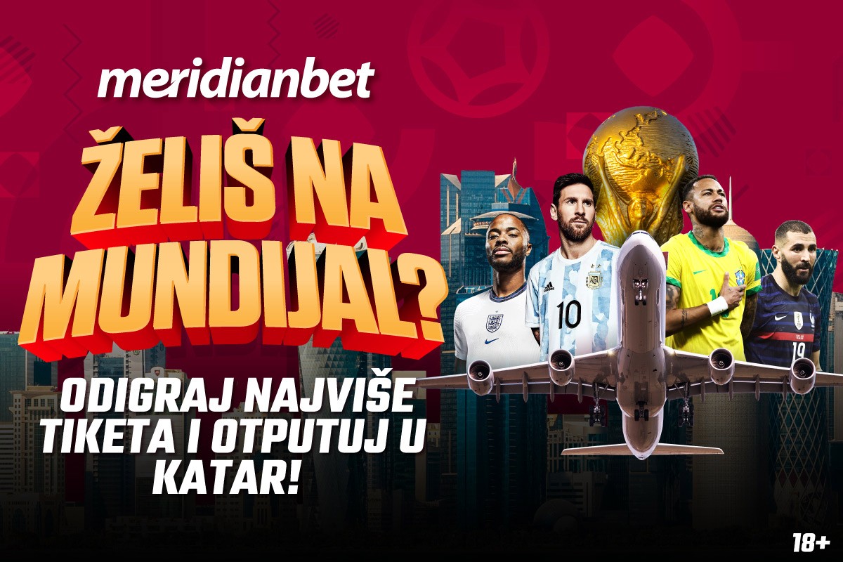 Želiš na Svjetsko prvenstvo u fudbalu? igraj u Meridianu i poleti za Katar!