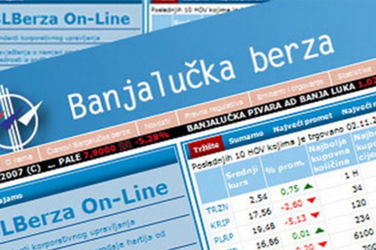 Promet na Banjalučkoj berzi veći od 110.000 KM