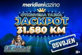 MERIDIAN KAZINO: Jackpot od 31.580 KM pukao kao top