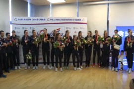 Zlatne odbojkašice dočekane u Beogradu