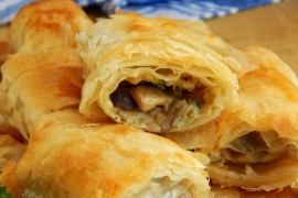 Posna pita s prazilukom i šampinjonima