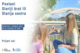 Poziv za volontiranje u projektu "Stariji brat, starija sestra"