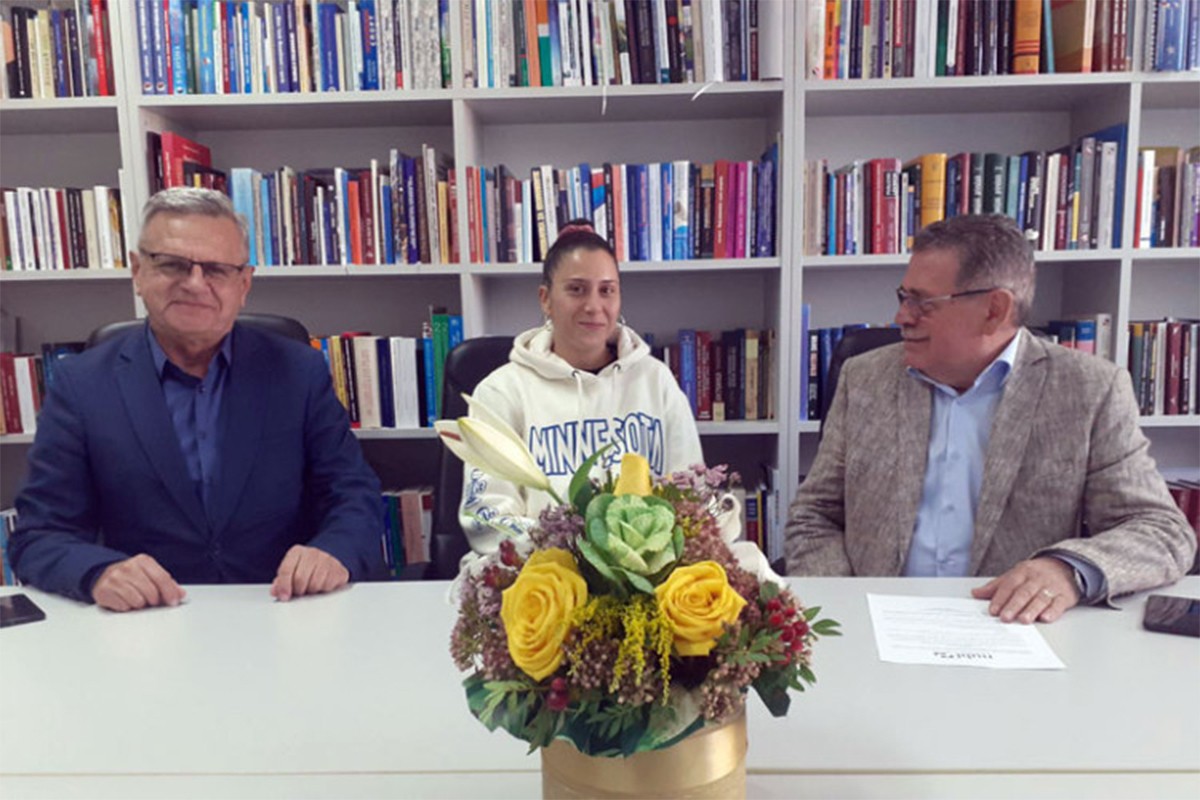 Srpska košarkašica Saša Čađo student Nezavisnog univerzitet Banjaluka