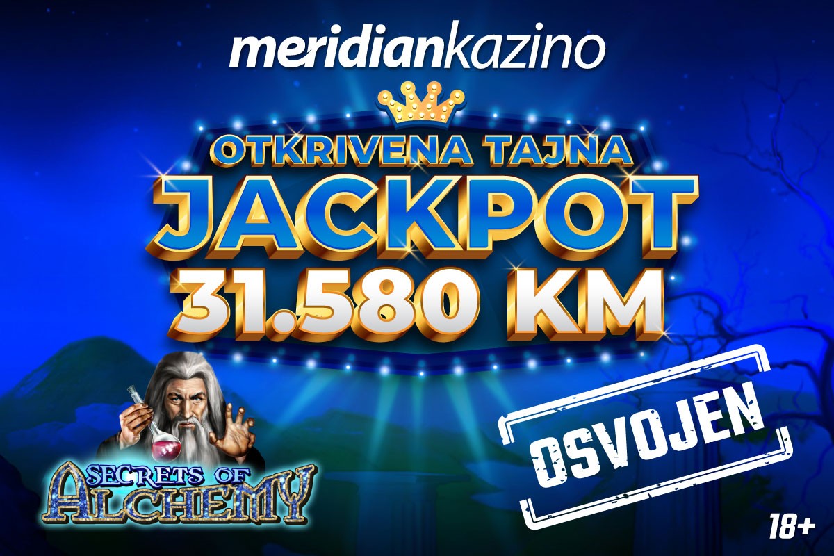 MERIDIAN KAZINO: Jackpot od 31.580 KM pukao kao top