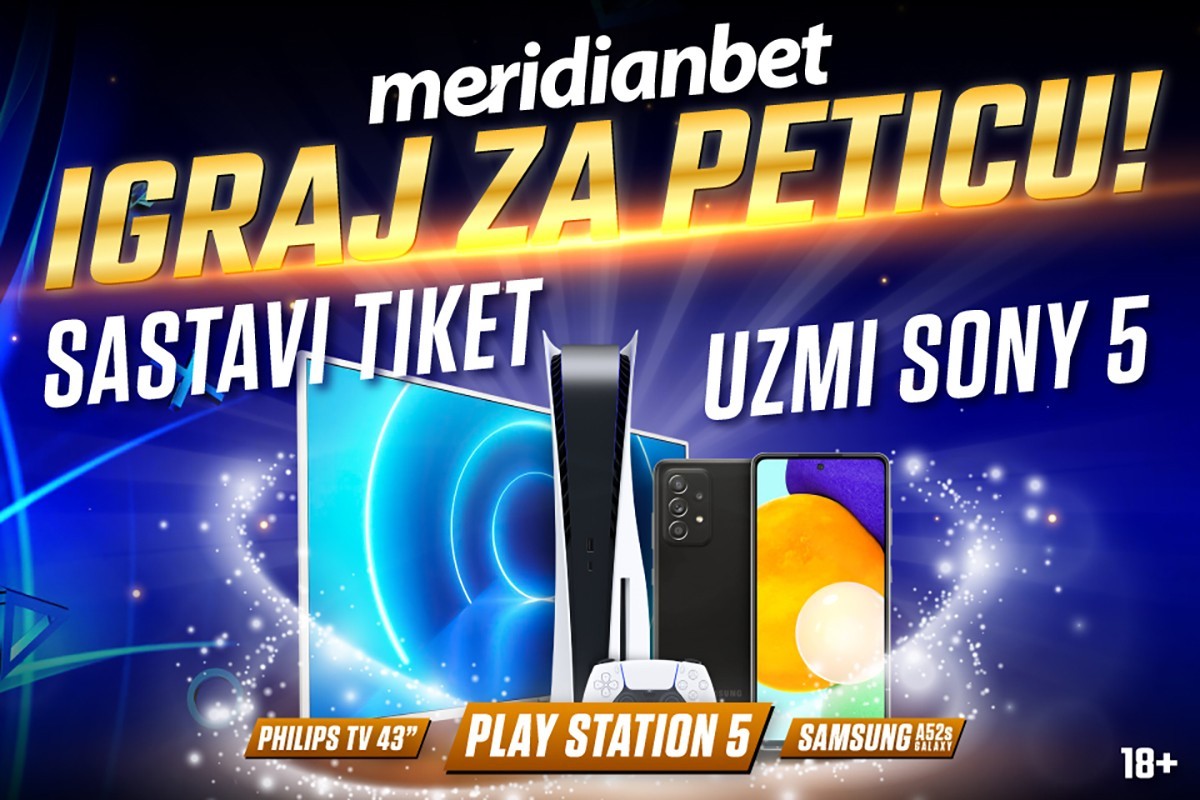 Igraj za peticu: Uplati najviše tiketa u Meridianu i osvoji Play Station 5