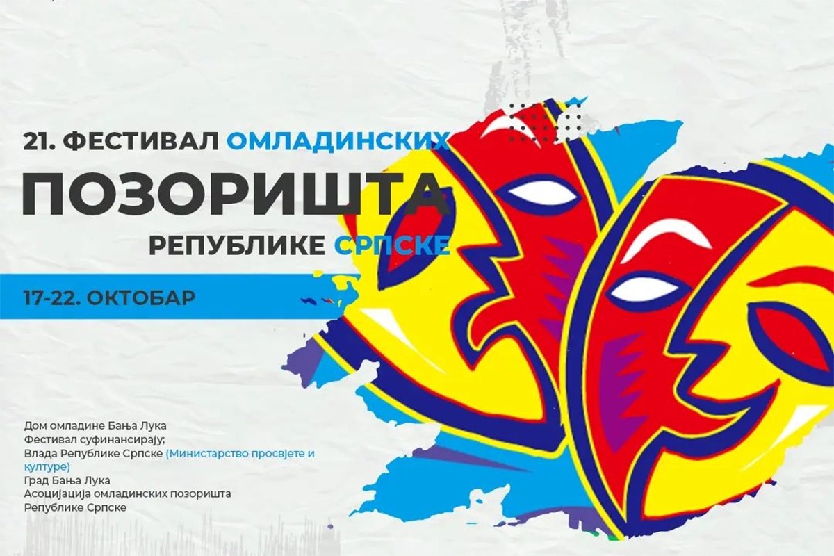 Na Festivalu omladinskih pozorišta RS više od 100 mladih glumaca