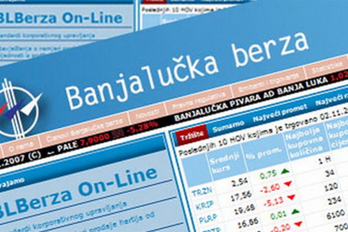 Promet na Banjalučkoj berzi milion KM