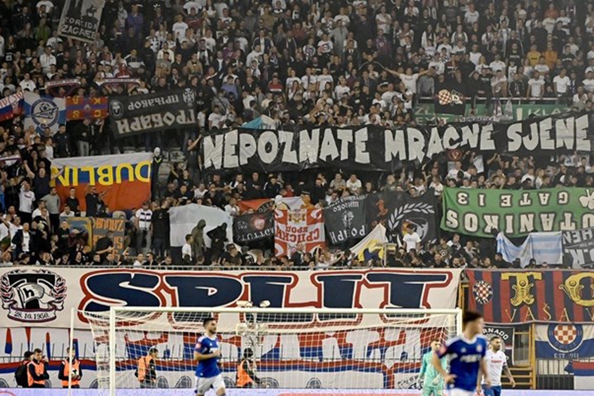 Na Poljudu zapaljena i zastava prvoligaša iz Srpske, stigla reakcija