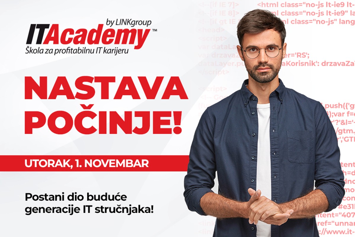 NASTAVA POČINJE: Zauzmite svoje mjesto na ITAcademy i započnite uspješnu IT karijeru