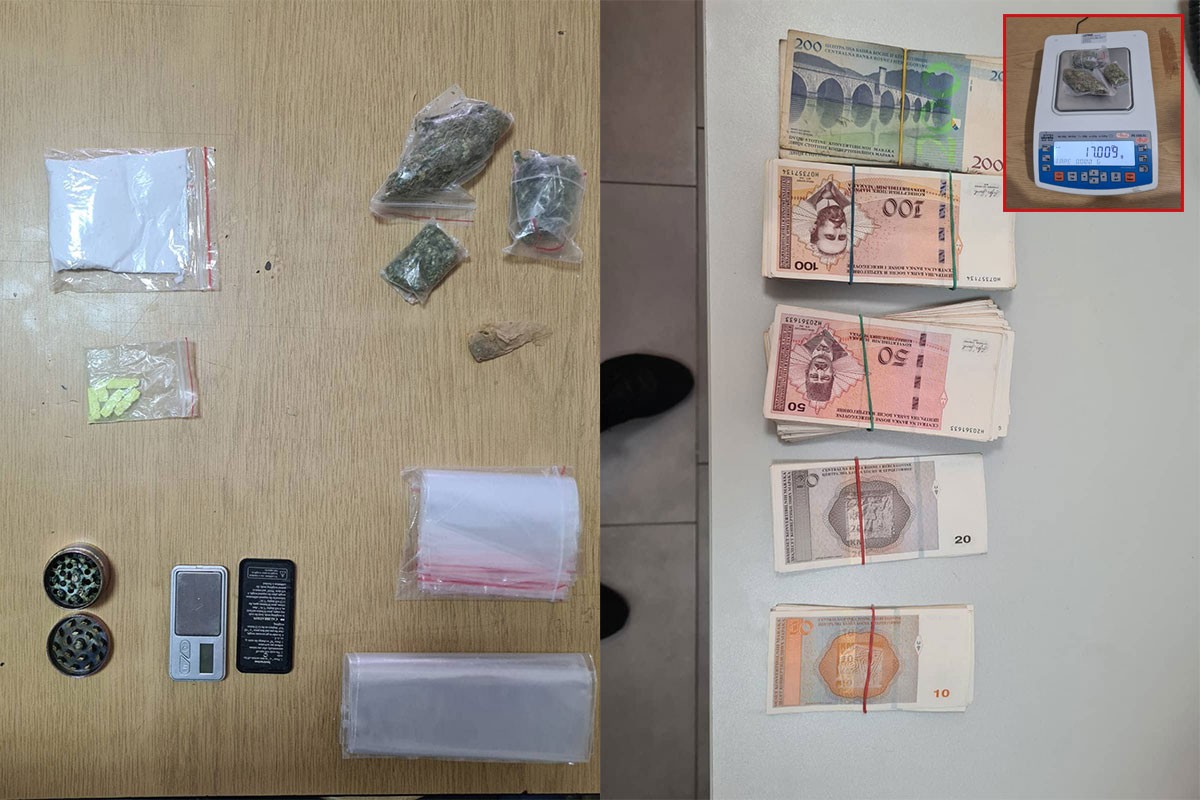 U mercedesu pronađena droga i novac