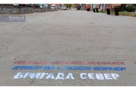 U sjevernoj Kosovskoj Mitrovici osvanuli grafiti sa pozivom na otpor
