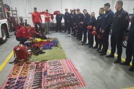 Vatrogasci pripravnici na strmom terenu
