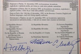Sutra 27 godina od zaključivanja Dejtonskog sporazuma