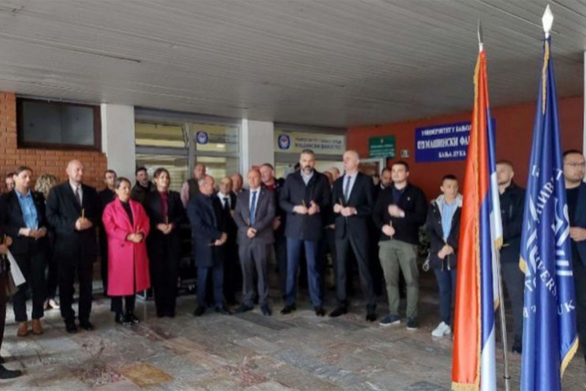 Odata počast za 87 poginulih studenata i radnika Univerziteta u Banjaluci