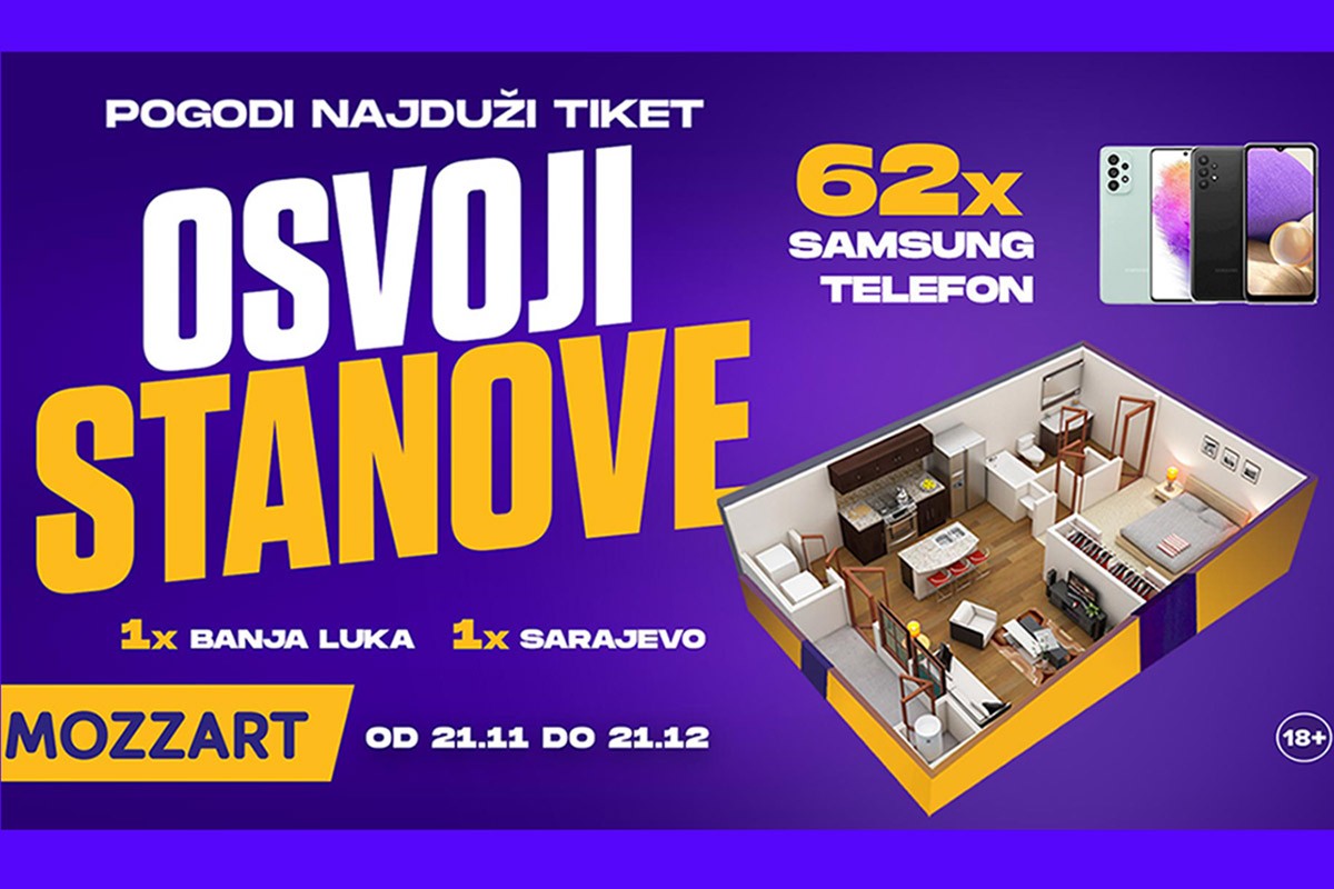 JOŠ SEDAM DANA! Želiš li ključeve novog stana? Mozzart nagrađuje!