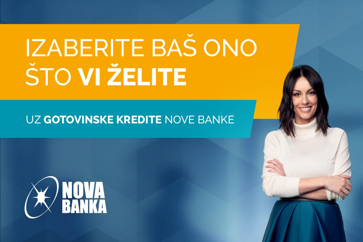 Gotovinski krediti Nove banke sa fiksnom kamatnom stopom