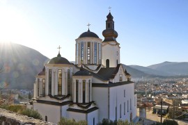 Devastirana Saborna crkva u Mostaru