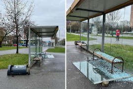 Razbio stanicu u Zagrebu, pa se zaletio na autobus
