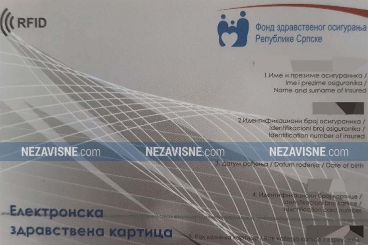 Od 1. januara isključivo u upotrebi elektronska zdravstvena kartica
