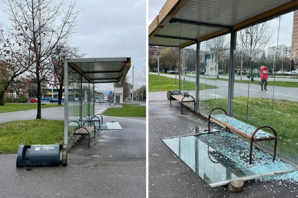 Razbio stanicu u Zagrebu, pa se zaletio na autobus