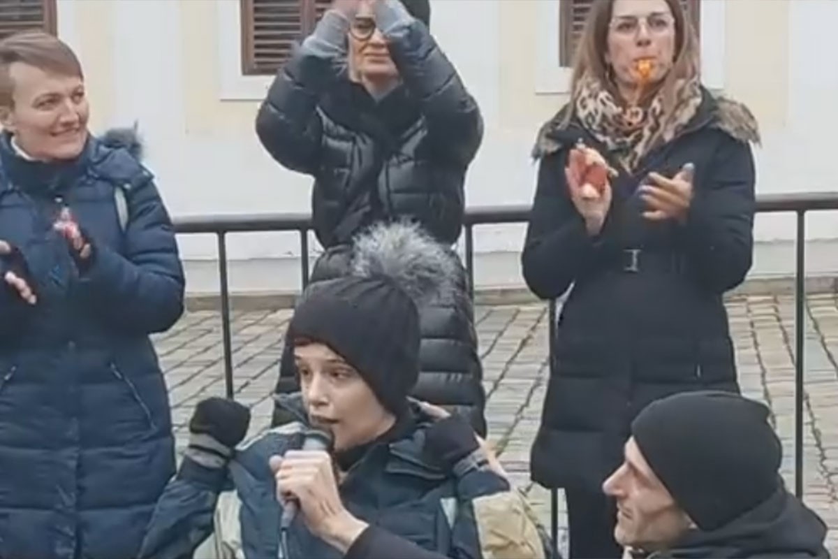 Lica s invaliditetom protestuju u Zagrebu