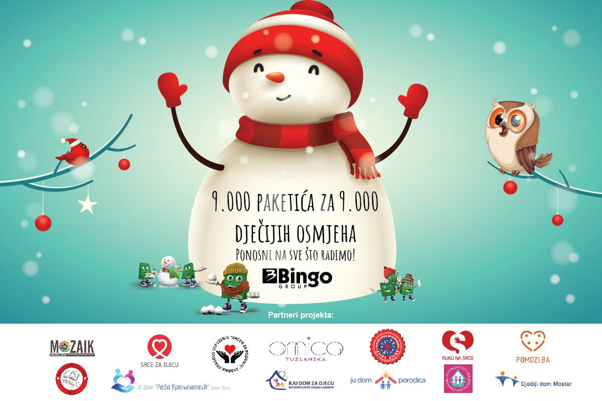 Bingo Group: 9.000 paketića, za 9.000 dječjih osmijeha