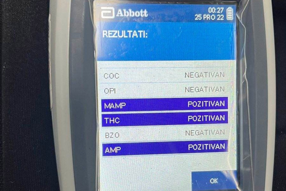 Uhapšen zbog vožnje pod dejstvom narkotika