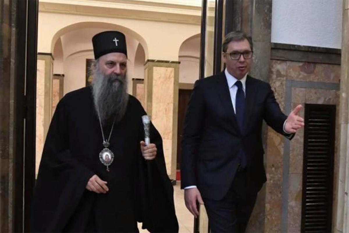 Vučić i patrijarh Porfirije se sastali u ponoć