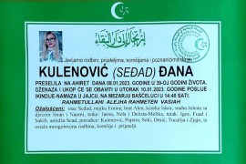 Sutra sahrana učiteljice koja je poginula kod Jajca