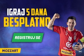Želiš da igraš 5 dana besplatno? Registruj se na Mozzart