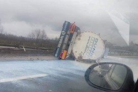 Prevrnula se cisterna kod Nove Gradiške