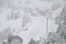 Snijeg u Dalmaciji, haos na cestama