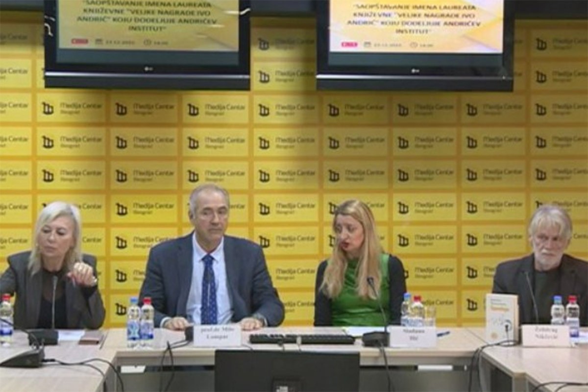 Dodjela "Velike nagrade Ivo Andrić" u ponedjeljak