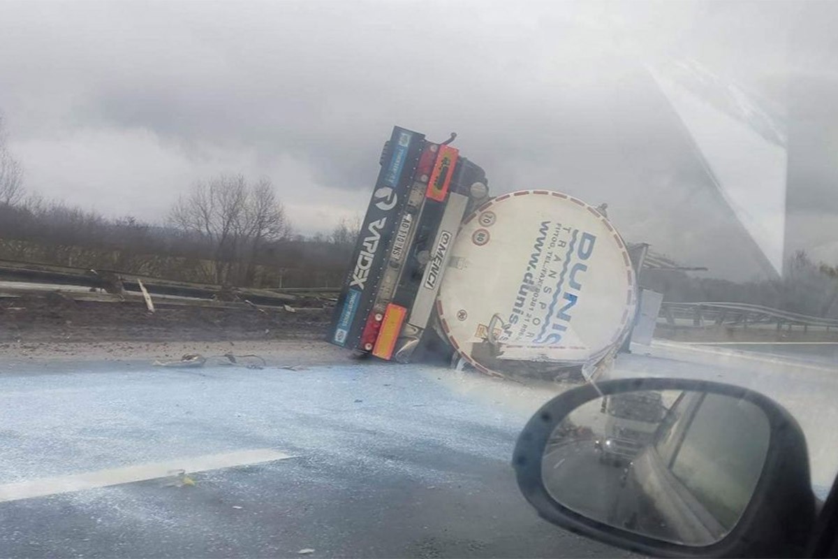 Prevrnula se cisterna kod Nove Gradiške