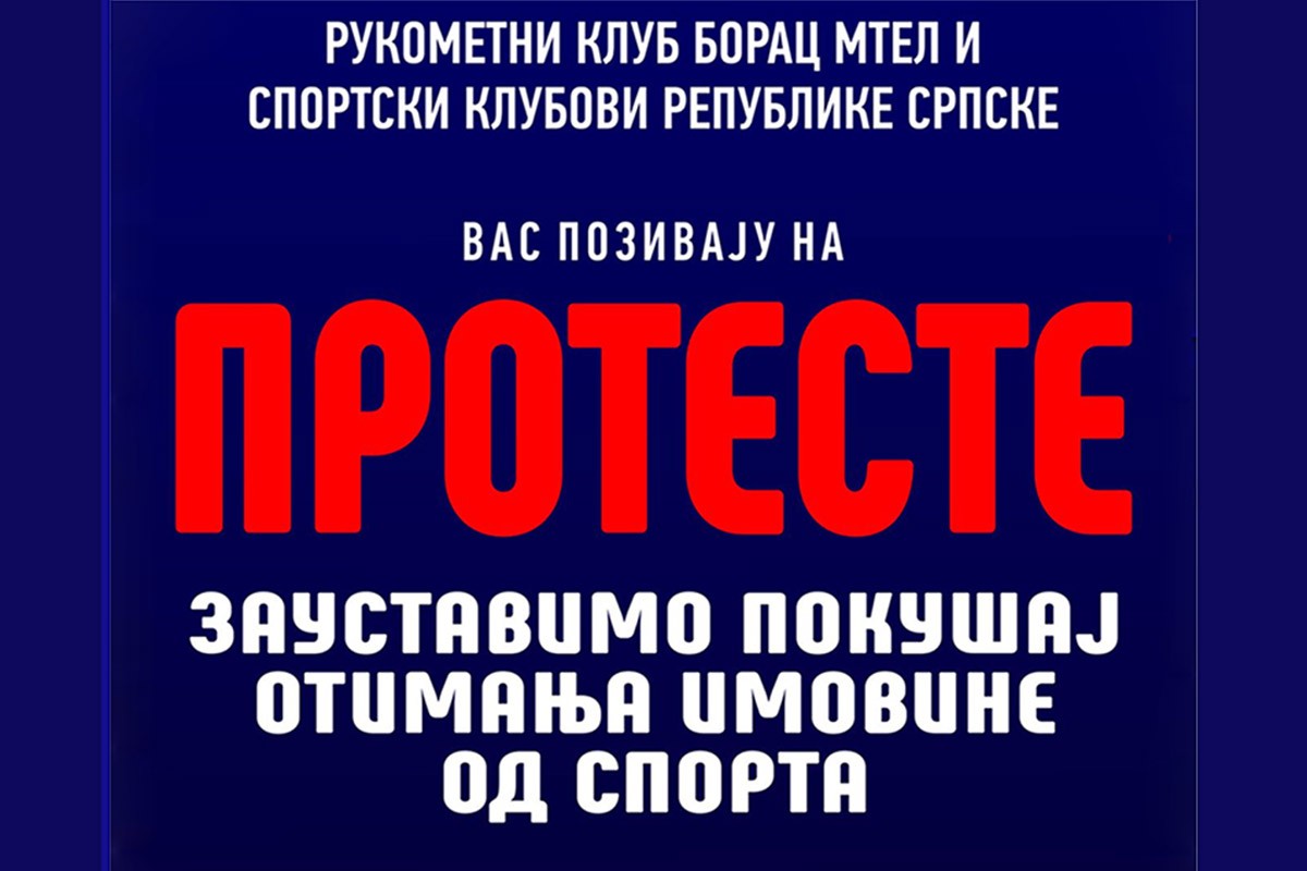 RK Borac m:tel najavio proteste zbog "otimanja imovine rukometnog velikana"