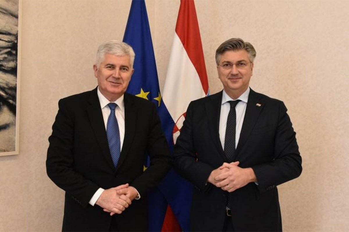 Čović sa Plenkovićem: Dijalog nema alternativu u postizanju dogovora o izbornom zakonu