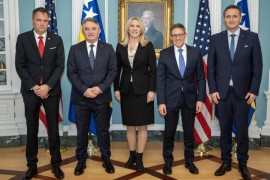 Članovi Predsjedništva BiH sa američkim državnim sekretarima