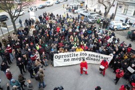 Završen protest: Vladi uručen zahtjev, pušteni snimci Matijanićevih ...