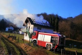 Drama kod Bratunca: Porodica ostala bez krova nad glavom (FOTO)